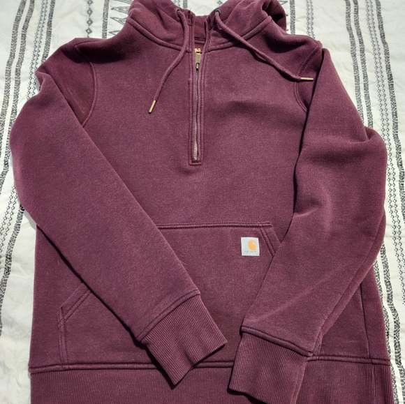 Carhartt Tops Carhartt Quarter Zip Hoodie Poshmark